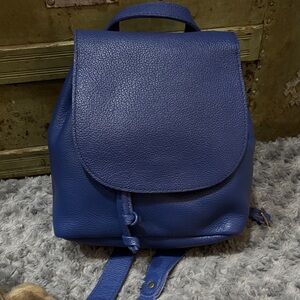 Portland Leather Navy Backpack